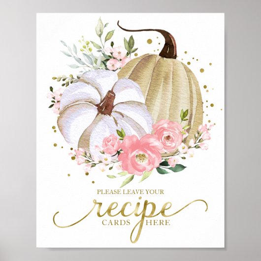 Poster Pancarte de cartes de recette pour la fête de douc (Devant)