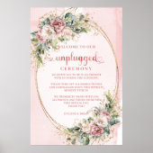 Poster Pancarte de cérémonie débranchée Eucalyptus rose c (Devant)