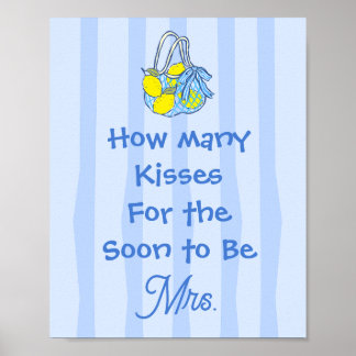 Poster Pancarte de citron pour baiser de Hershey pour la