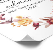 Poster Pancarte de conseils de mariage de thème de citrou (Coin)