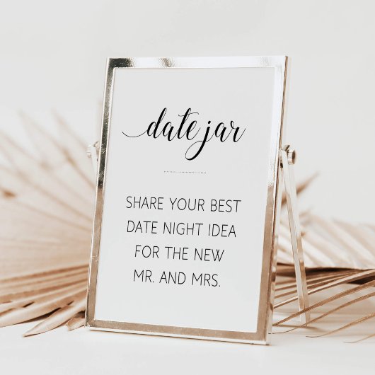 Poster Pancarte de conseils de mariage pour un bocal d'id