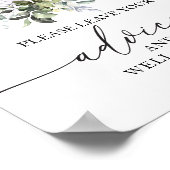 Poster Pancarte de conseils et de vœux pour une douche de (Coin)