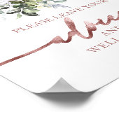 Poster Pancarte de conseils et vœux pour une Baby Shower  (Coin)