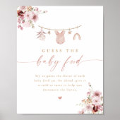 Poster Pancarte de devinette de nourriture pour bébé sur (Devant)