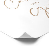 Poster Pancarte de douche de cartes et cadeaux floraux Bo (Coin)