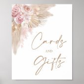 Poster Pancarte de douche de cartes et cadeaux floraux Bo (Devant)