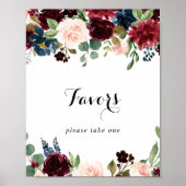 Poster Pancarte de faveur de calligraphie de Bourgogne ru (Devant)