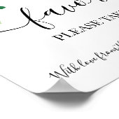 Poster Pancarte de Faveurs de Fête Citrons Réception de M (Coin)