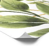 Poster Pancarte de Fête de Mariage avec Cadre Géométrique (Coin)