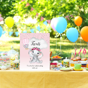 Poster Pancarte de friandises pour une baby shower montgo