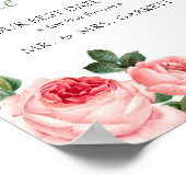 Poster Pancarte de jarre de soirée de fiançailles Rose go (Coin)