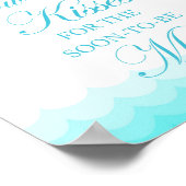 Poster Pancarte de jeu Combien de baisers pour une douche (Coin)