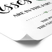 Poster Pancarte de jeu de Baby Shower Eucalyptus Combien (Coin)