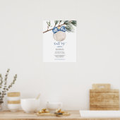Poster Pancarte de jeu de mariage chinoiserie d'hiver N'a (Cuisine)
