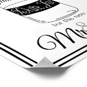 Poster Pancarte de mariage de pot de date ou pancarte de  (Coin)