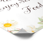 Poster Pancarte de mariage et baby shower thème Daisy de  (Coin)