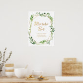 Poster Pancarte de mariage et de fête Cartes de verdure e (Cuisine)