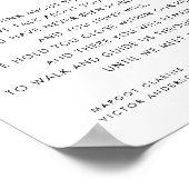 Poster Pancarte de mariage Heart Script jusqu'à ce que no (Coin)