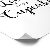 Poster Pancarte de mariage Lemon Love & a Cupcake (Coin)