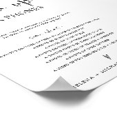 Poster Pancarte de mariage Modern Minimal Blow Up Their P (Coin)