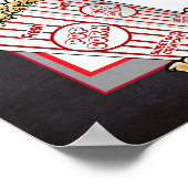 Poster Pancarte de mariage ou de baby shower pour bar à p (Coin)