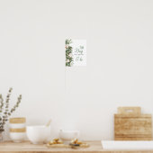 Poster Pancarte de mariage « Pine Winter 50 Days Until I  (Cuisine)