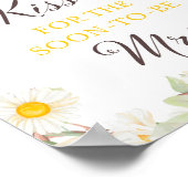 Poster Pancarte de mariage thème Daisy de printemps | Bab (Coin)