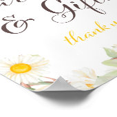Poster Pancarte de mariage thème Daisy de printemps | Bab (Coin)