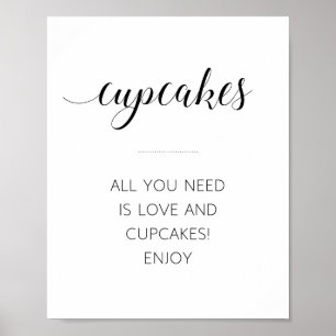 Poster Pancarte de mariage 'Tout ce dont vous avez besoin