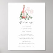 Poster Pancarte de menu pour mariage ou fête de mariage ' (Devant)