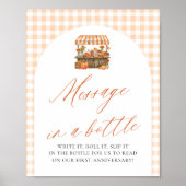 Poster Pancarte de message dans une bouteille pour le mar (Devant)