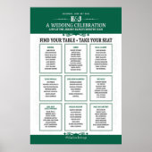 Poster Pancarte de plan de sièges sur le thème du concert (Devant)