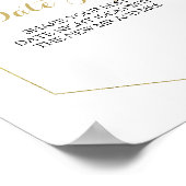 Poster Pancarte de pot de date en eucalyptus vert et or v (Coin)