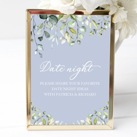 Poster Pancarte de pot de nuit de date de douche de marié