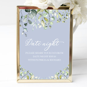 Poster Pancarte de pot de nuit de date de douche de marié