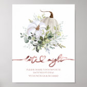 Poster Pancarte de pot de nuit de la Saint-Valentin avec (Devant)