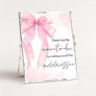 Poster Pancarte de station d'enveloppe pour Baby Shower L