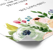 Poster Pancarte de table commémorative de mariage en call (Coin)