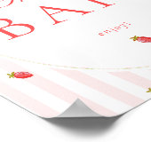 Poster Pancarte de table de bar Stripes & Strawberries (Coin)