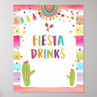 Pancarte de table de boissons mexicaines froides F