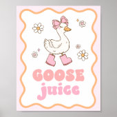 Poster Pancarte de table de jus d'oie (Devant)