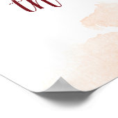 Poster Pancarte de table de mariage Mistletoe Manor Carte (Coin)