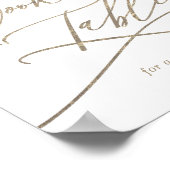 Poster Pancarte de table en forme de cookie calligraphié  (Coin)