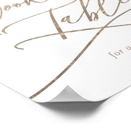 Poster Pancarte de table en forme de cookie calligraphié  (Coin)