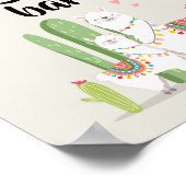 Poster Pancarte de table pour Baby Shower Llama Fiesta Ma (Coin)