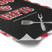 Poster Pancarte de table pour cartes et cadeaux d'anniver (Coin)