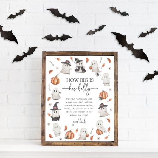 Poster Pancarte de ventre de bébé Halloween