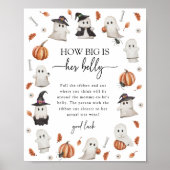 Poster Pancarte de ventre de bébé Halloween (Devant)