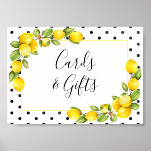 Poster Pancarte Main Squeeze Lemon Cartes et Cadeaux