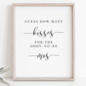 Poster Pancarte pour Baby Shower - Devinez combien de bai